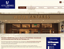 Tablet Screenshot of antares-muenchen.de